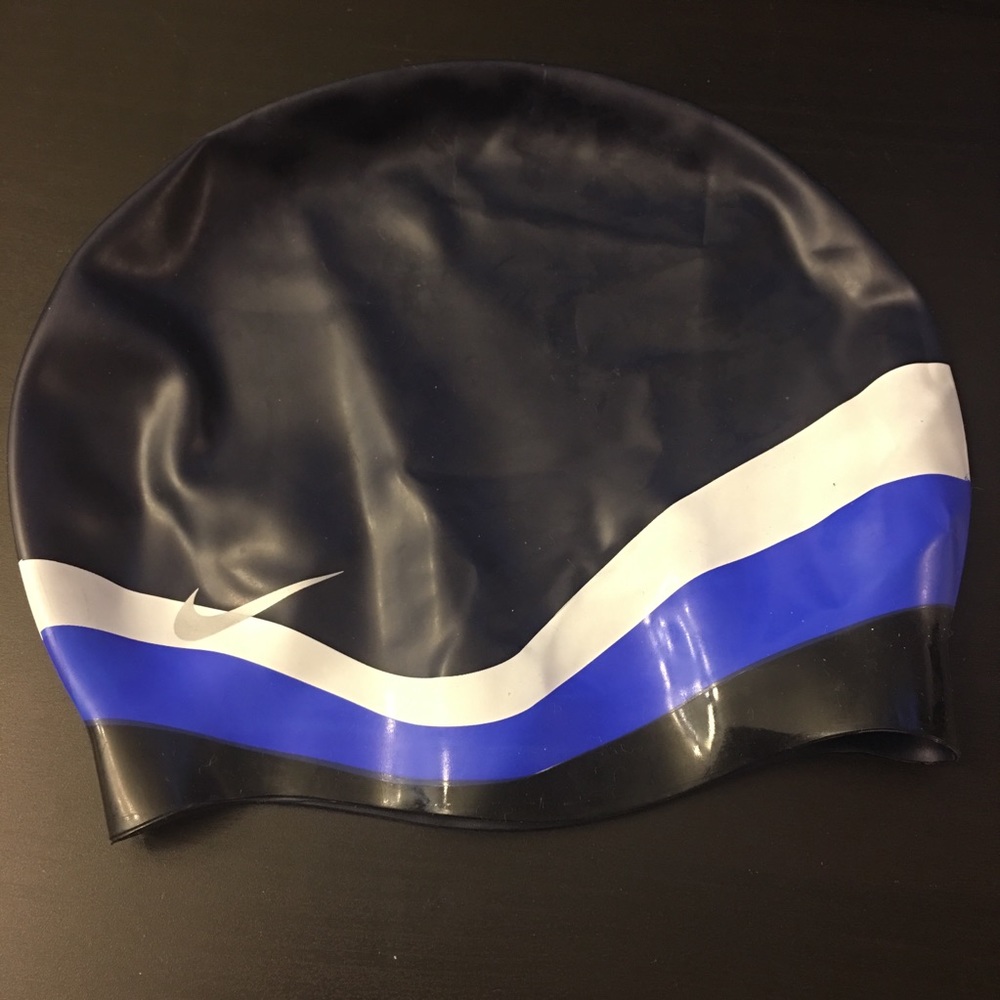 Nike Swim Silicone Flat Cap Midnight Navy